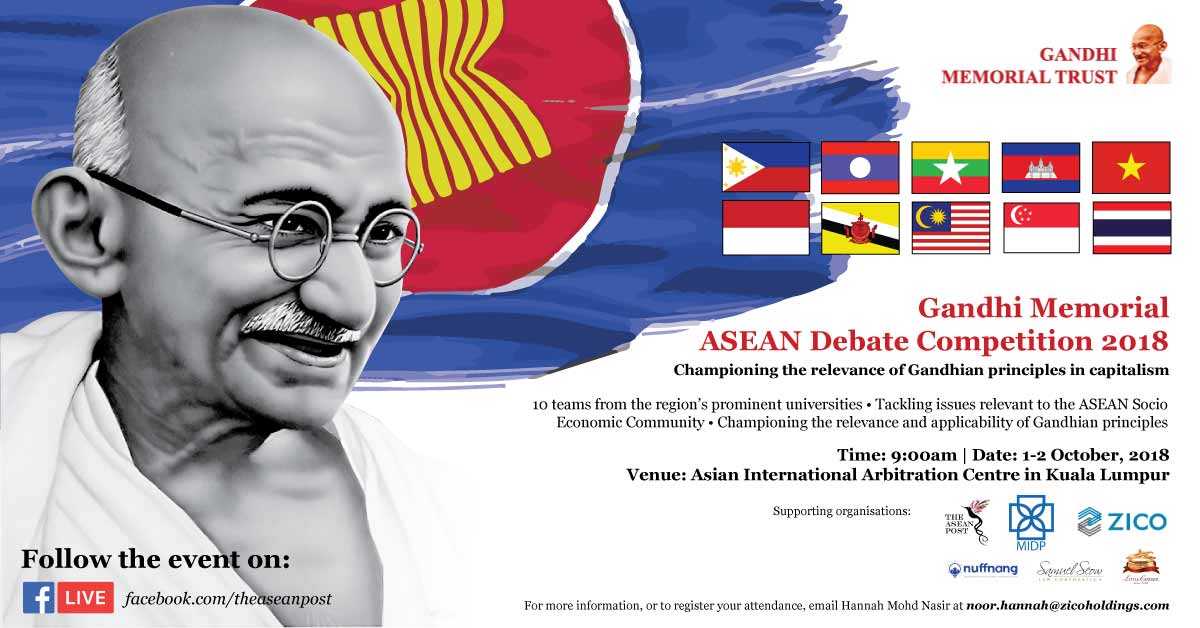 Gandhi Memorial ASEAN Debate Competition 2018